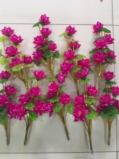 Hoa sen pha lê 5 bông