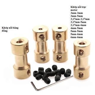 Khớp nối trục motor 3,17mm-3,17mm;3,17mm-5mm;3,17mm-6mm;3mm-3mm;3mm-5mm;4mm-5mm;5mm-5mm;5mm-6mm;6mm-6mm