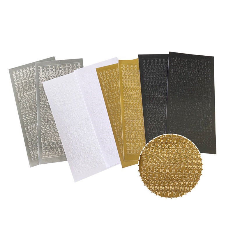 Miếng dán trang trí hình chữ cái tiếng anh độc đáo DIY