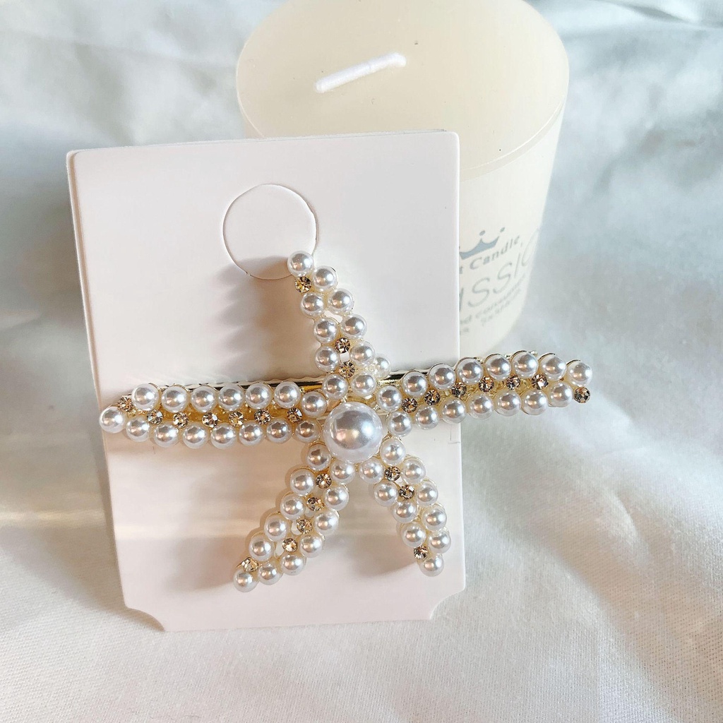 Kẹp Tóc Hình Sao Biển Lấp Lánh Mới Cho Bé Gái|Ghim Cài Áo BB Chất Lượng Cao