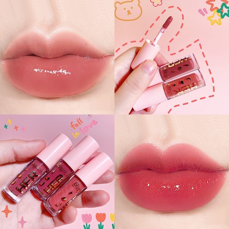 Son Bóng Dưỡng Ẩm 8 Màu Tùy Chọn Chống Nước Chống Mồ Hôi Lâu Trôi Không Dính Cốc
