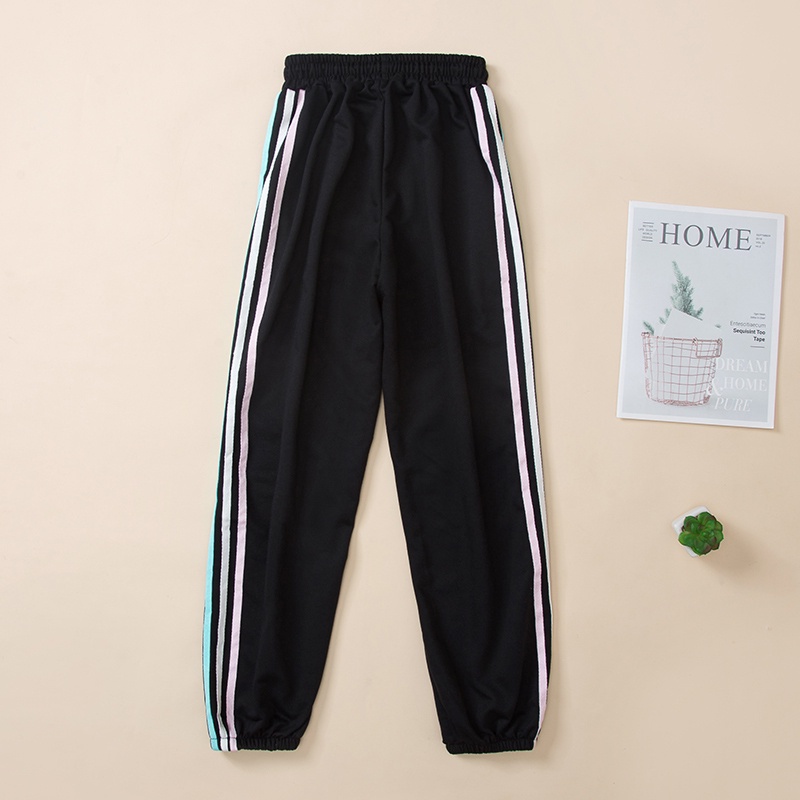 Quần jogger NRVP lưng cao ống rộng thời trang trẻ trung dành cho nữ