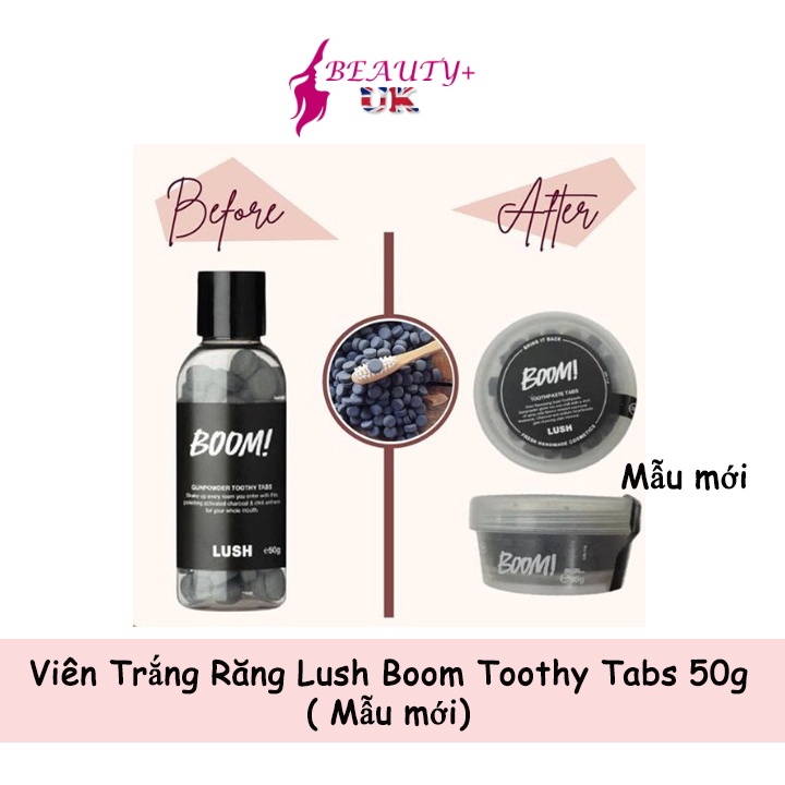Viên Trắng Răng Lush Boom Toothy Tabs 50g