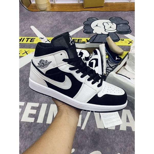 [AGsneaker] Giày thể thao cổ cao màu Black.White đọc kỹ mô tả