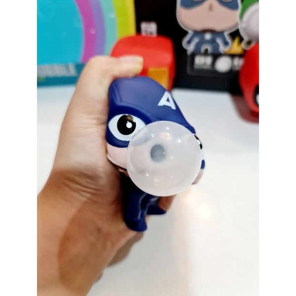 BỘ 4 SIÊU ANH HÙNG  DẠNG MOCHI THÚ THỔI BONG BÓNG, THÚ BÓP GIẢM STRESS