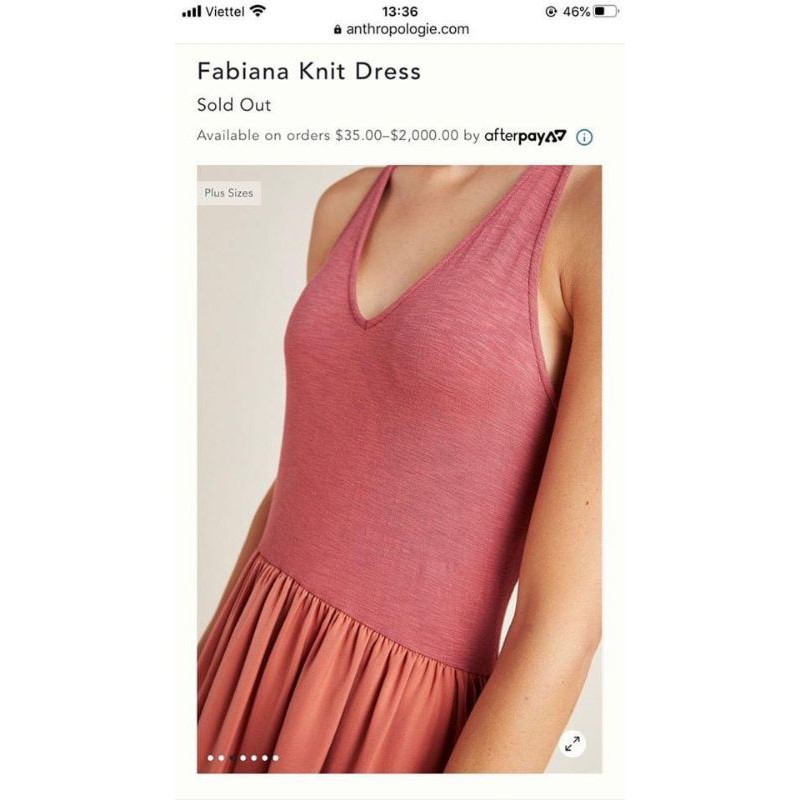 Đầm thun Dolan phối 2 màu