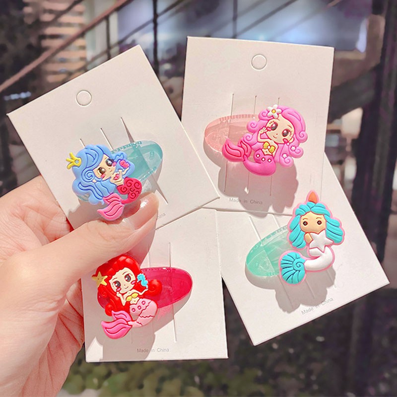 Set 6 Kẹp Tóc Công Chúa Xinh Xắn Cho Bé Gái