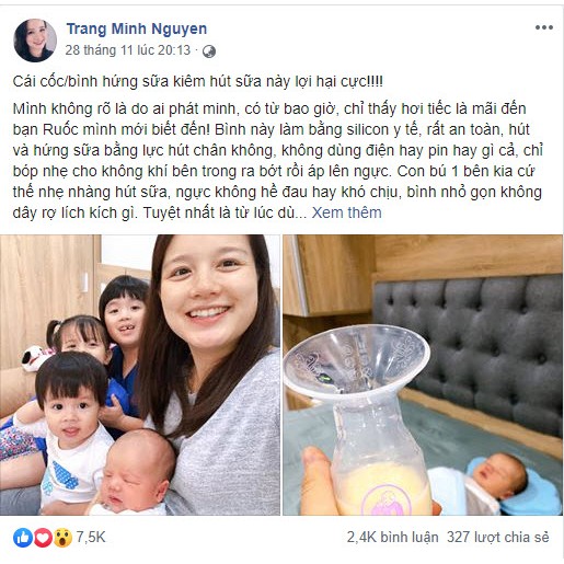 [Chính hãng] Cốc hứng sữa/ hút sữa silicol Mama's Choice siêu tiện lợi