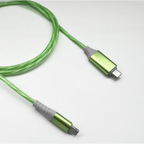 Dây Cáp Sạc Nhanh 1.0m Có Đèn LED Phát Sáng Dành Cho Điện Thoại Di Động