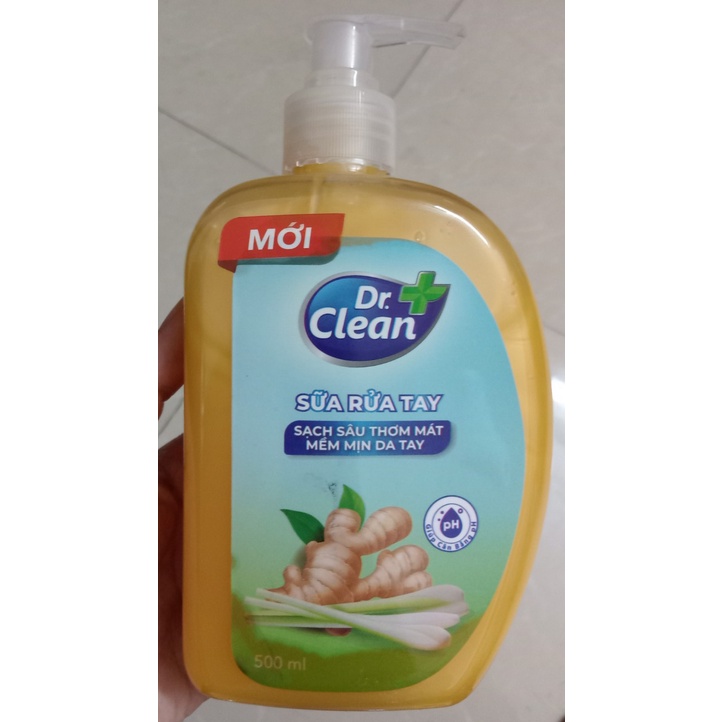 Mua 1 tặng 1 - Nước rửa tay Dr.Clean 500ml tặng kèm chai nước rửa tay 160ml hương ngẫu nhiên