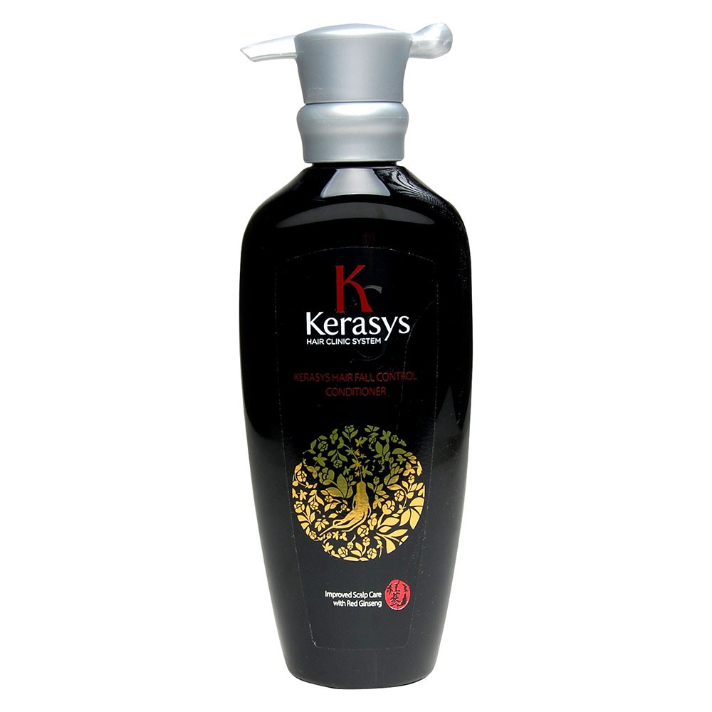 Dầu gội xả hồng sâm giảm gãy rụng và nuôi dưỡng tóc Kerasys Hair Fall Control 400ml - Hàn Quốc Chính Hãng