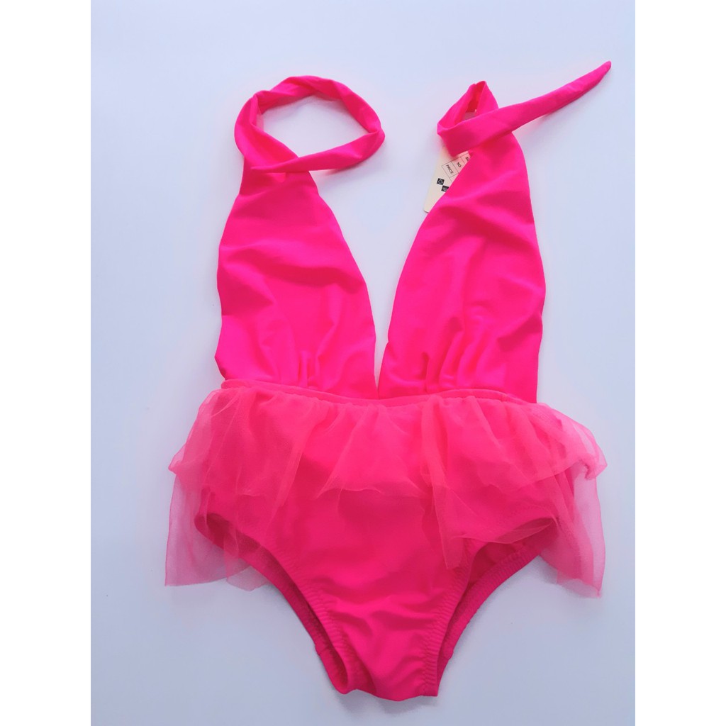 Bộ bơi bikini buộc dây cho bé gái 1-6 tuổi