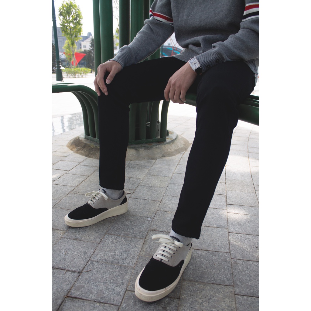 [HÀNG CAO CẤP] Quần Jean Rách Gối Nam Màu Đen Không Phai Màu, Vải Co Giãn Phong Cách Hàn Quốc Hot Trend Năm 2022 | BigBuy360 - bigbuy360.vn