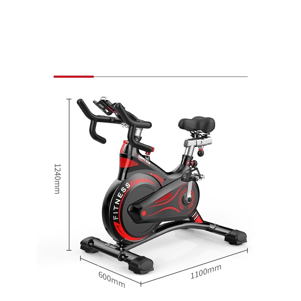 Xe đạp tập thể dục tại nhà , máy tập thể dục osaky Fitness, bánh đà kháng từ, kèm đồng hồ đo nhịp tim