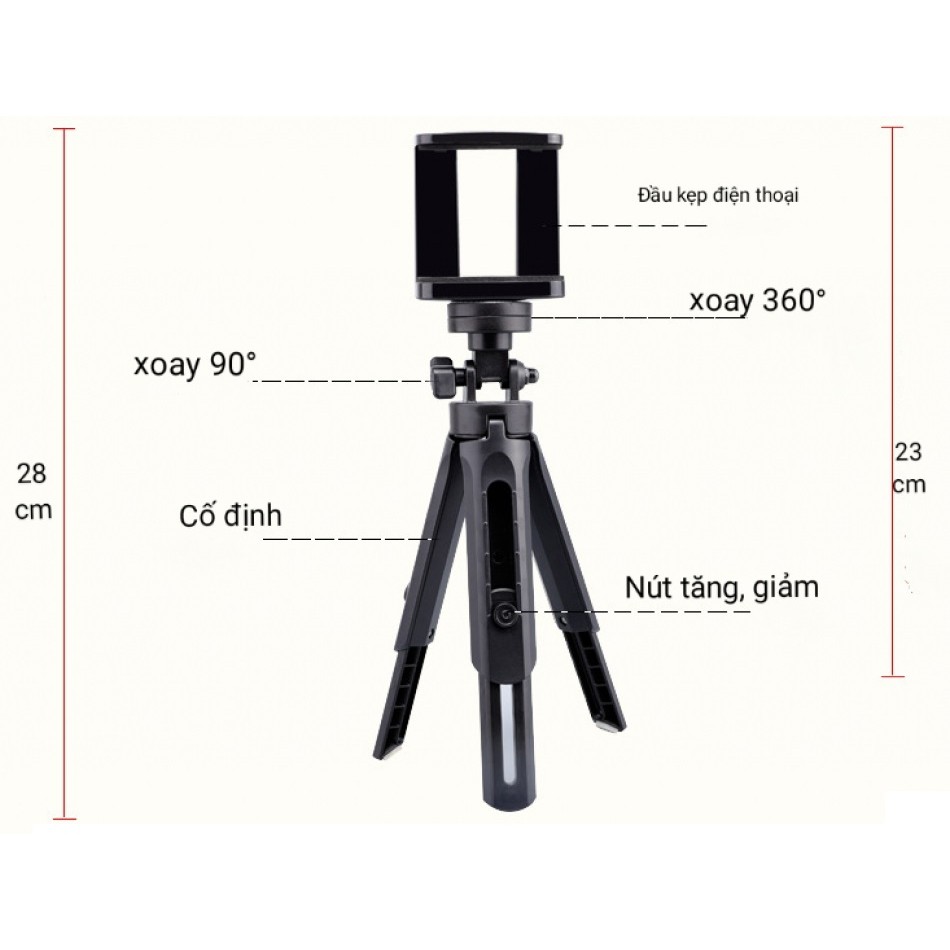 ✔️✔️ Giá đỡ điện thoại, máy ảnh - Tripod MT01 mini (CÓ THỂ KÉO DÀI) - TẶNG 1 GIÁ ĐỠ ĐIỆN THOẠI S059