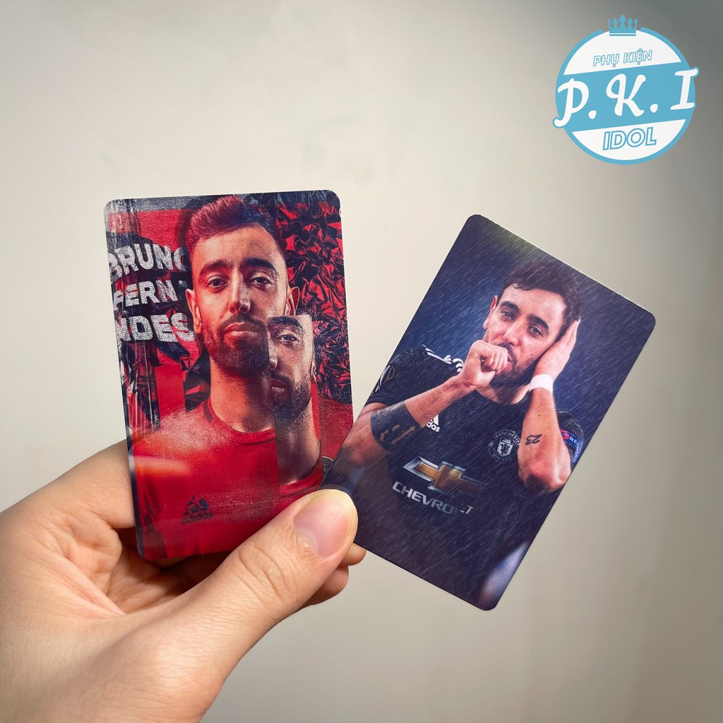 Card Thẻ Cầu Thủ Bruno Fernandes - Ảnh Siêu Sao Ép Lụa Unoff