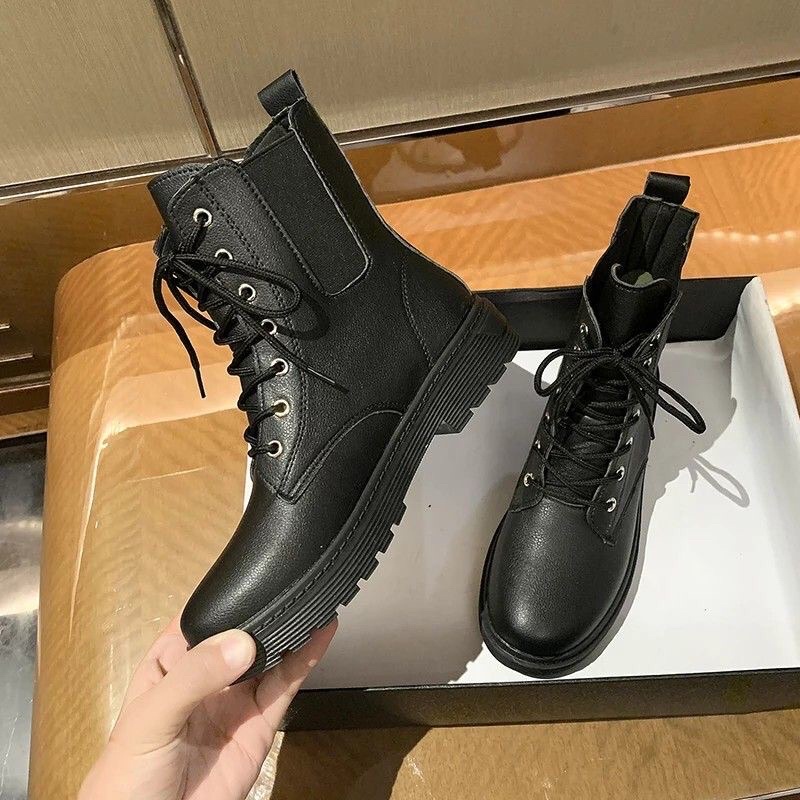 Giày Bốt Dây Buộc Da Lì Và Da Bóng Thời Trang | BigBuy360 - bigbuy360.vn