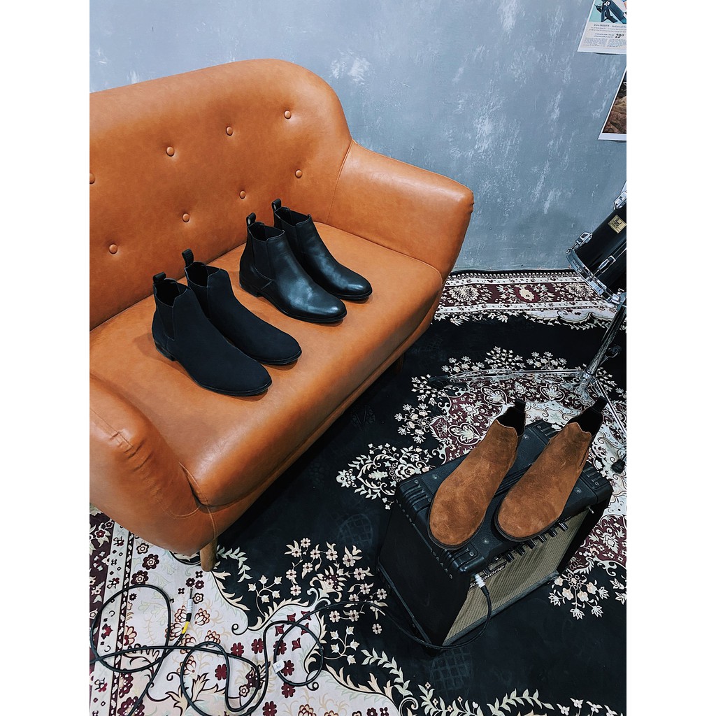 Giày boot da nam MIKENCO Black Suede Chelsea Uy Tín 2020 . A12 : ₛ 1212 / | BigBuy360 - bigbuy360.vn