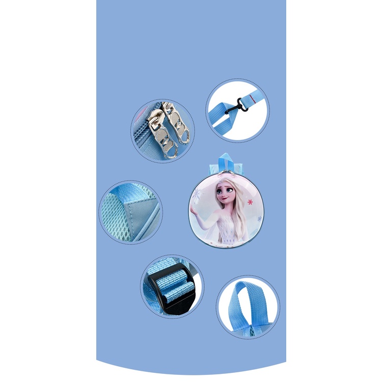 Balo 3D hình công chúa ELSA cho bé gái học mẫu giáo– CHỌN MẪU- Cặp ELSA 3D cho bé đi học, size 25x7cm