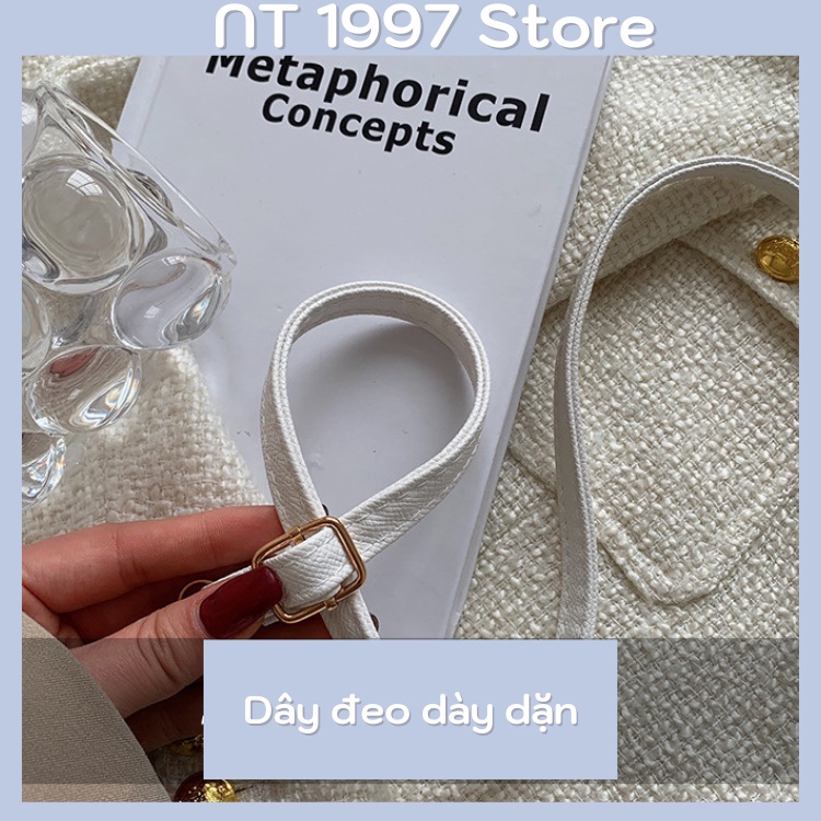 Túi sách nữ đeo chéo kẹp nách thời trang mini dây xích NT026