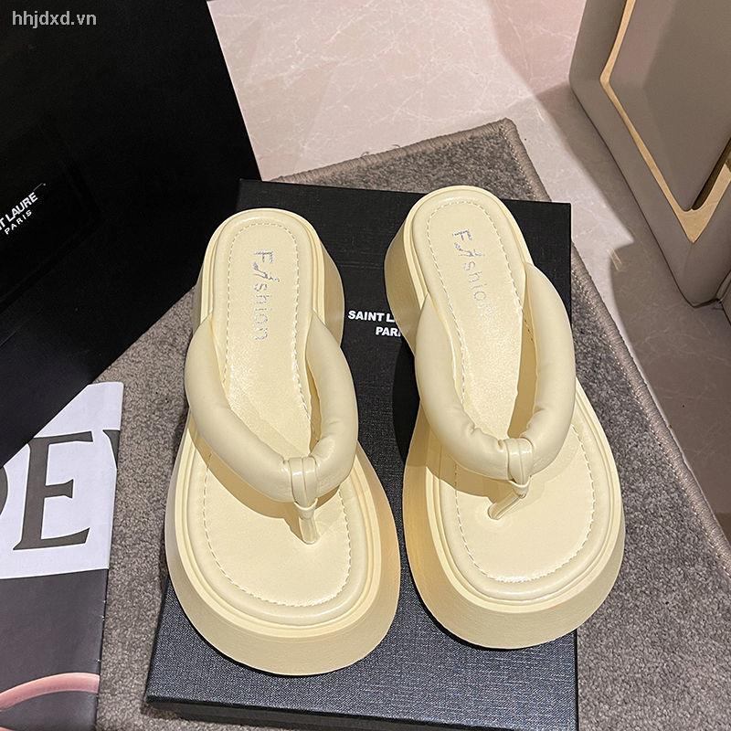 Dép xỏ ngón đế dày thời trang mùa hè năm 2022 mới cho nữ