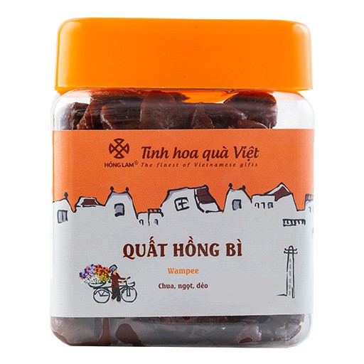 Ô mai (xí muội) quất hồng bì Hồng Lam, dạng hộp (200gr, 300gr, 500gr). Có vị chua, ngọt, dẻo