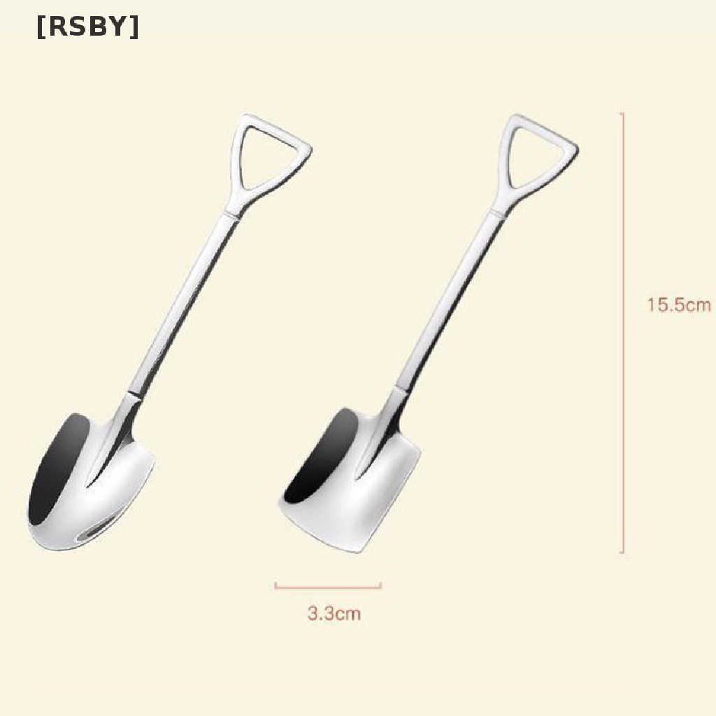 Bộ 4 Muỗng Cà Phê Bằng Thép Không Gỉ Phong Cách Retro