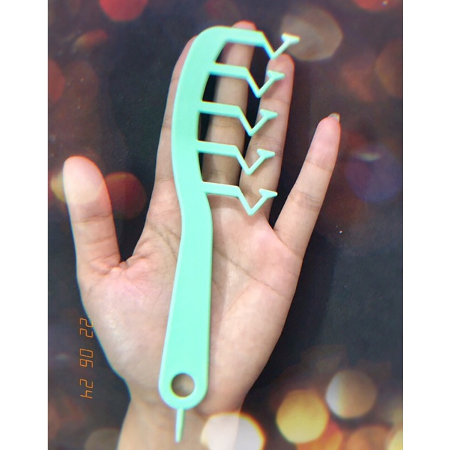 Lược chữ Z răng thưa, lược che hói, lược che da đầu, lược chải phồng chân tóc