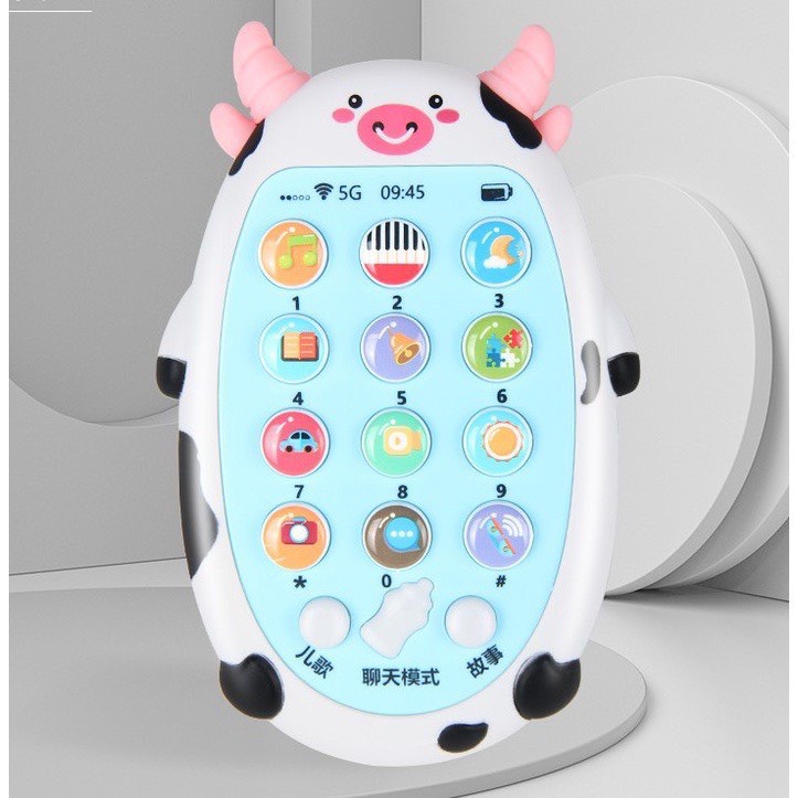 Điện Thoại hình thú, Điện Thoại Đồ Chơi Có Nhạc Cho Bé, An Toàn Cho Trẻ Nhỏ-Toys89- TOYS89