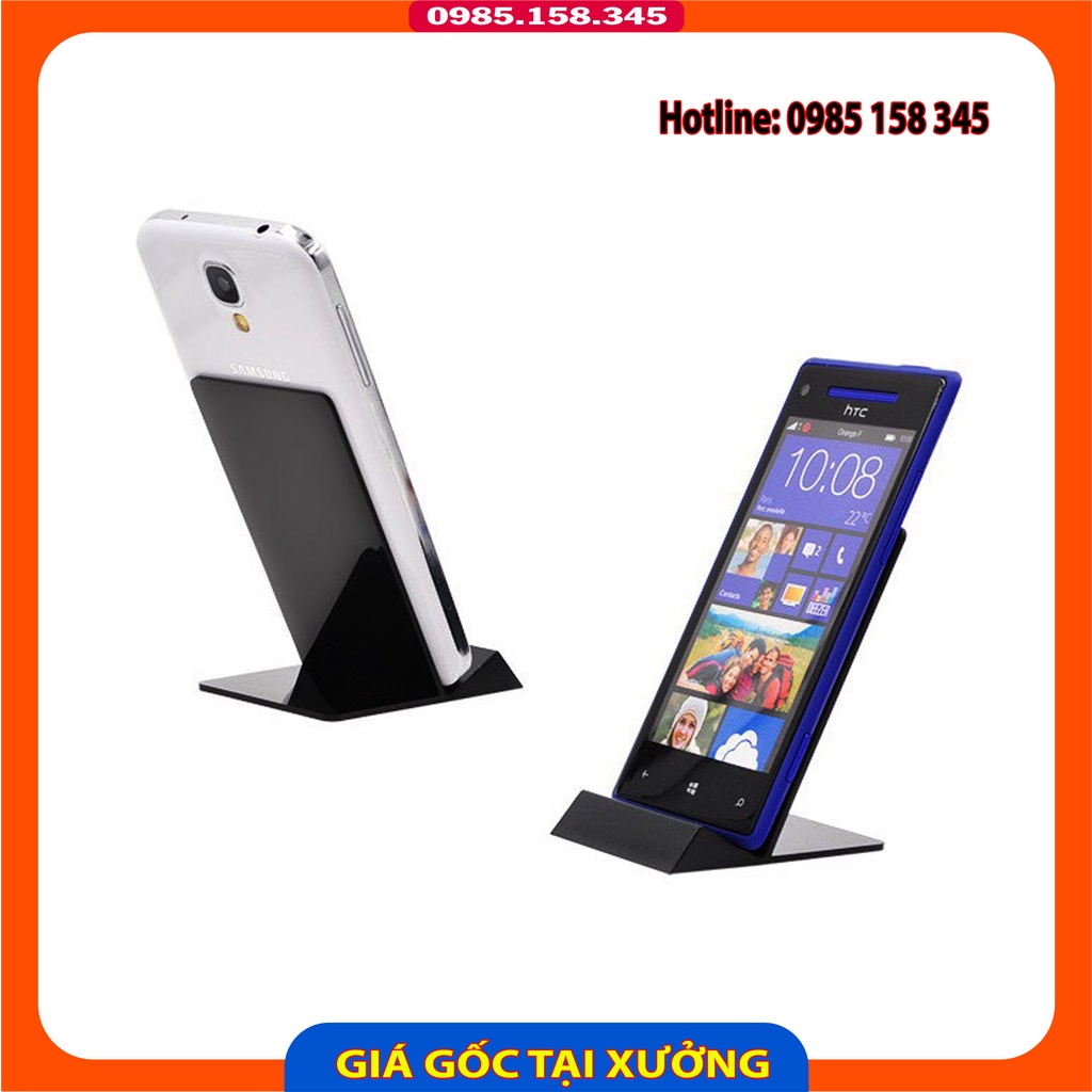 Đế mica bày điện thoại/ giá đỡ/kệ mica để sản phẩm, máy tính bảng mẫu HK1
