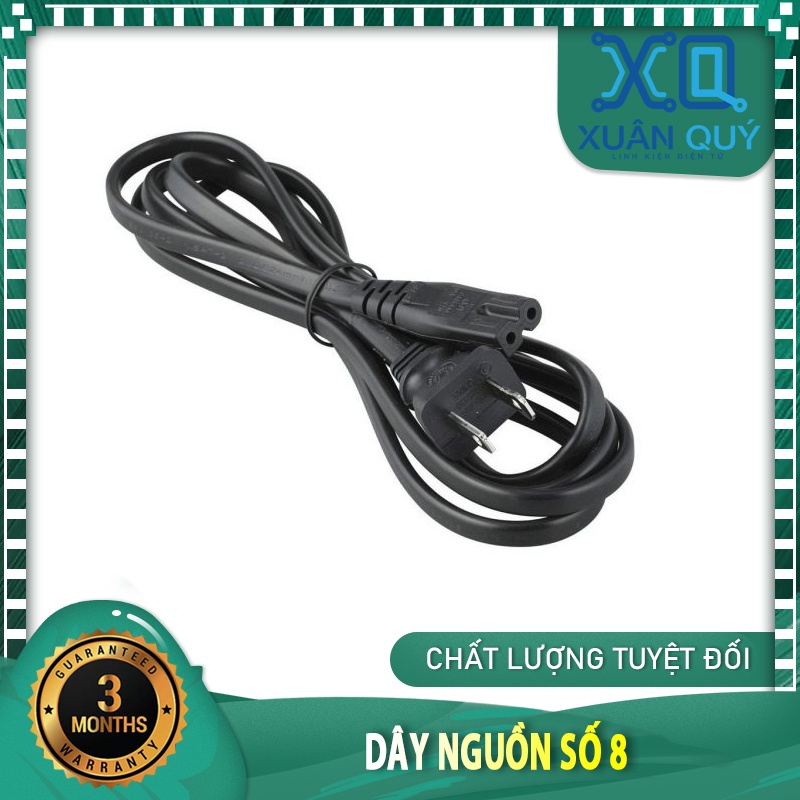 Dây sạcnguồn AC số 8 dùng cho loa kéo, đèn sạc, quạt sạc, máy in nhiệt.... loại tốt (15k)