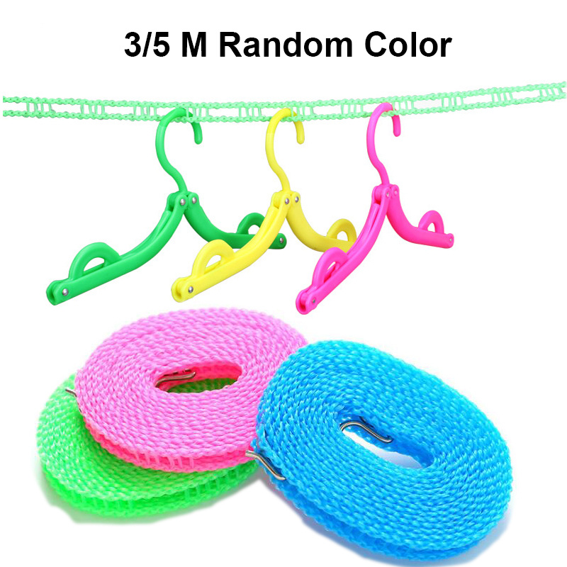 Dây phơi đồ chống trượt chiều dài 3/5m sử dụng tiện lợi