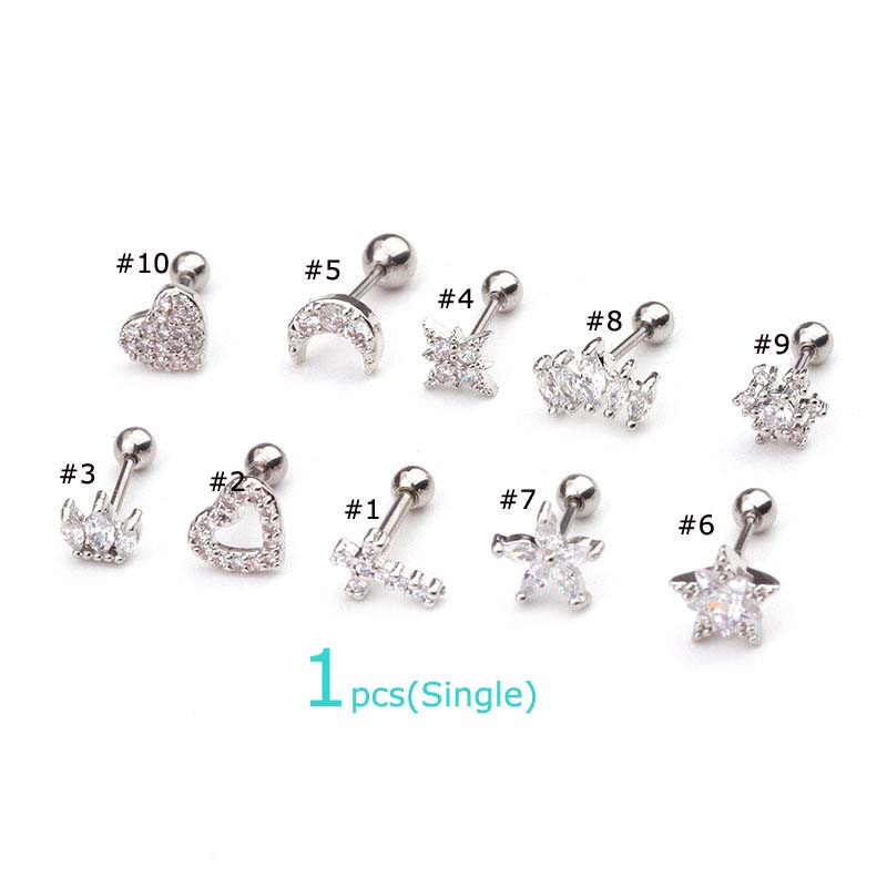 Khuyên tai xỏ  dài 6cm cá tính thời trang cho nữ