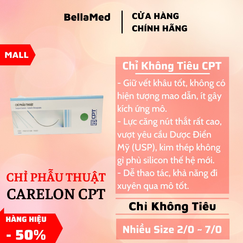 Chỉ phẫu thuật nhấn mí carelon 3/0, 4/0, 5/0, 6/0, 7/0 - Tép