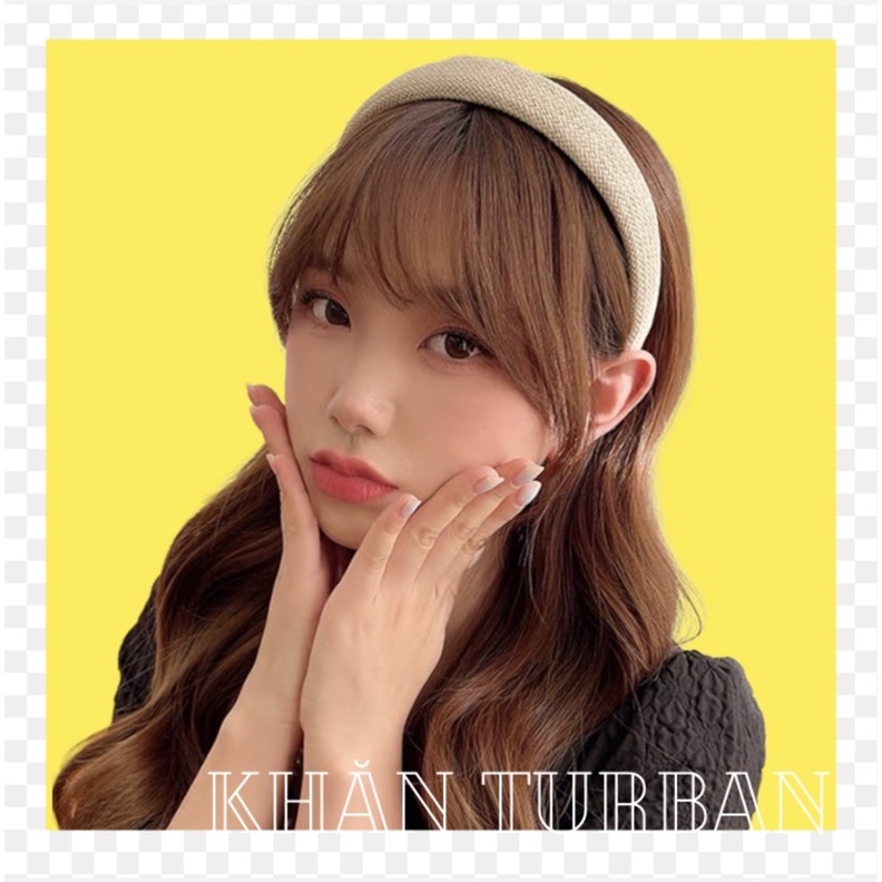 Cài tóc cói - Băng đô cói trơn đơn giản