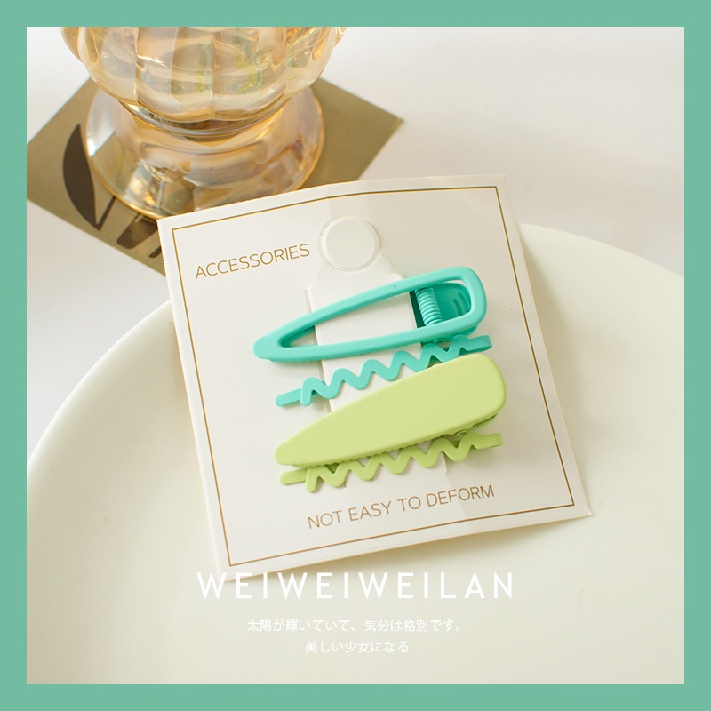 [Bộ 4] Kẹp Tóc Hàn Quốc Màu Kẹo Phụ Kiện Thời Trang Cho Nữ AB029