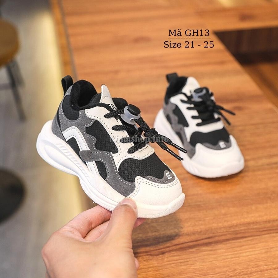 Giày thể thao cho bé trai bé gái EILD siêu nhẹ kháng khuẩn phong cách Hàn Quốc phù hợp với trẻ em 1 - 3 tuổi GH13