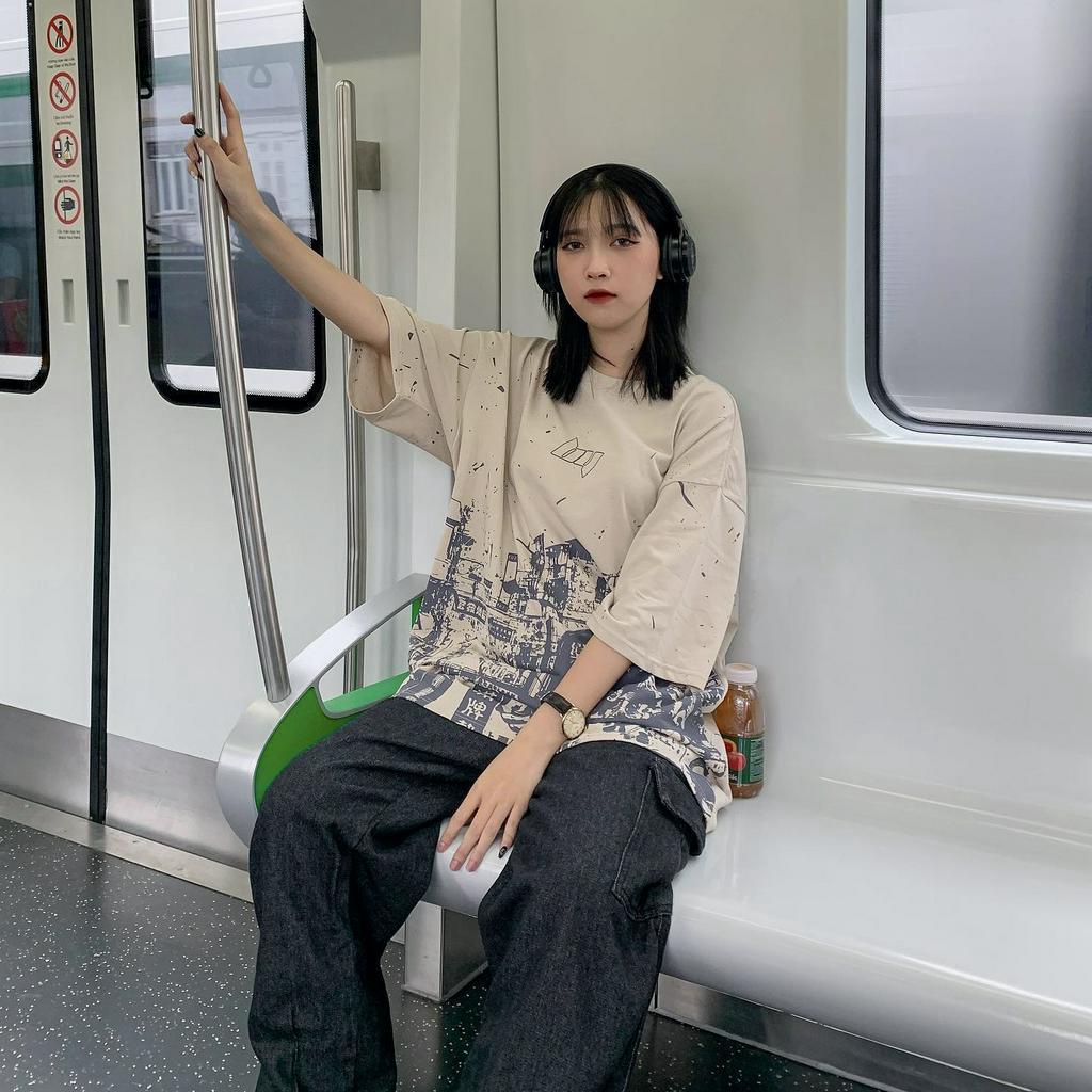 Áo thun local brand kiểu HongKong áo phông tay lỡ form rộng unisex nam nữ SGENZBR