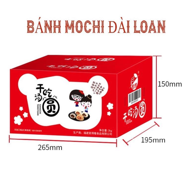 HỘP 2,2 KG BÁNH MOCHI DẺO BAO VỪNG ĐÀI LOAN HIỆU HAI CÔ GÁI