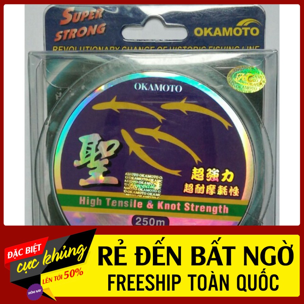 [ XẢ KHO TẬN GỐC ] Dây Cước Câu Cá Nhật Bản OKAMOTO - 4 Con Cá Liên Hệ 0931.753.917