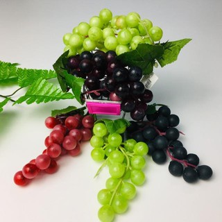 Chùm nho nhựa làm phụ kiện chụp ảnh, trang trí ( hoa quả trang trí)