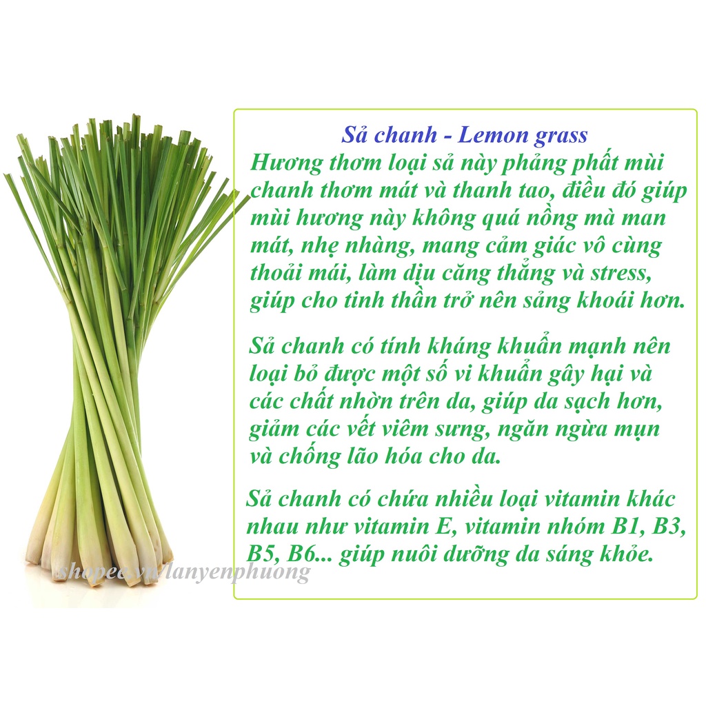 Xà Bông Sinh Dược Sả Chanh Xà Bông HandMade Xà Phòng Thiên Nhiên 100g