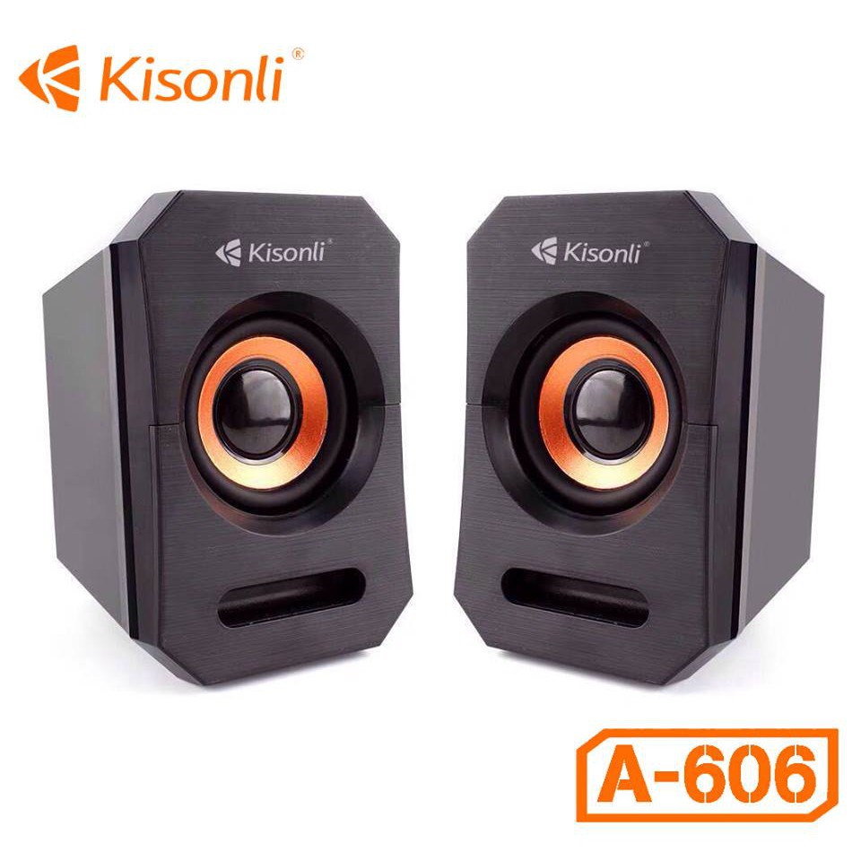 Loa vi tính 2.0 Kisonli A-606 Đa Phương Tiện Loa Bass Cho Máy Tính Bảng Máy Tính Xách