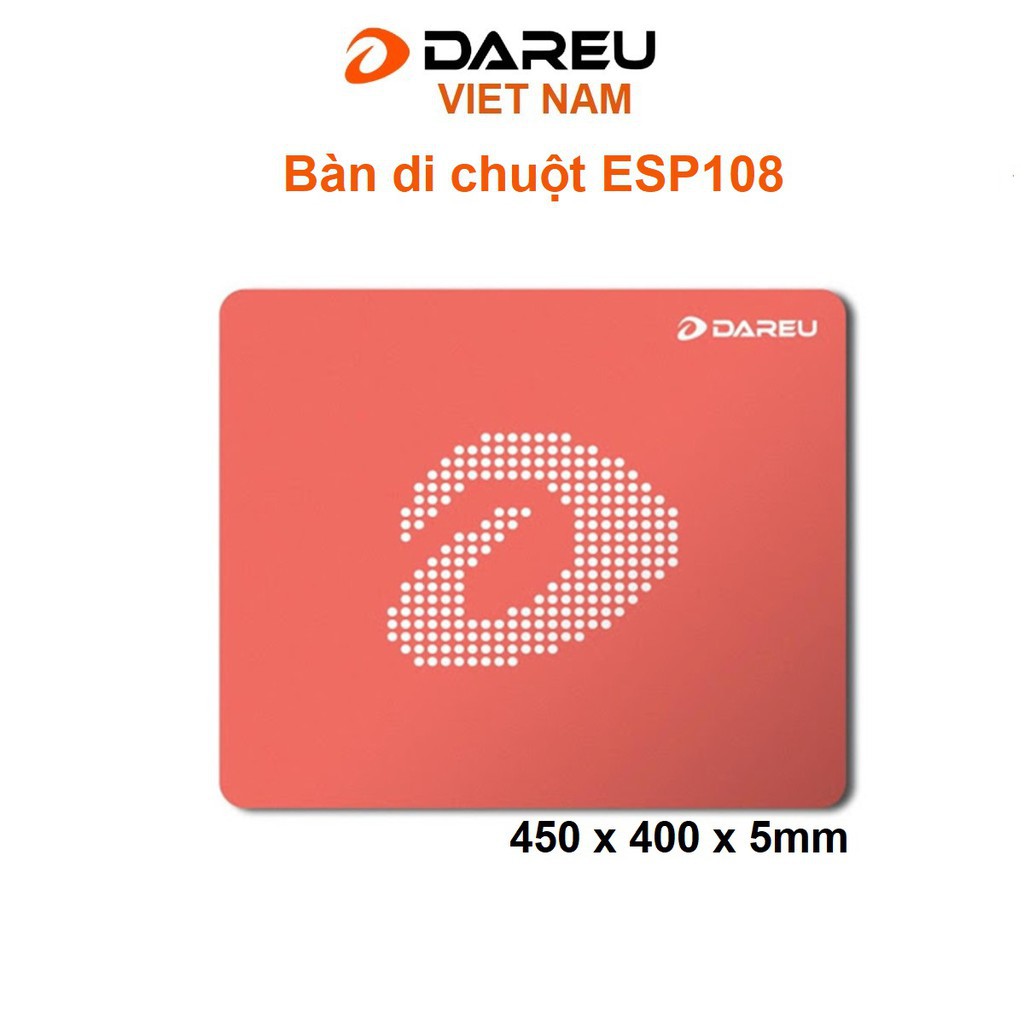 Bàn Di Chuột Dareu ESP108 Màu Hồng và Màu Cam (450X400X5mm) - Hàng Chính Hãng