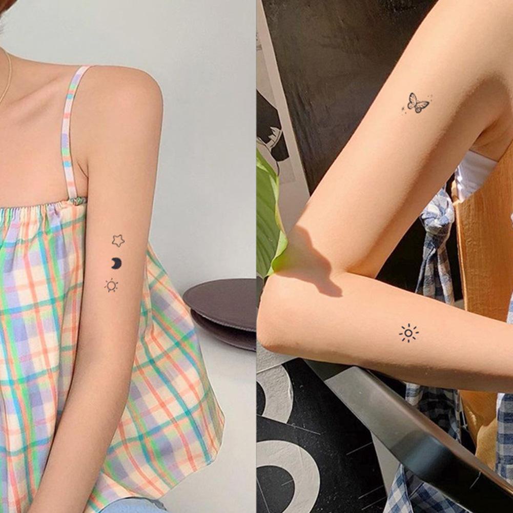 Set 5 Miếng Dán Hình Xăm Tạm Thời Không Phản Quang L1X9