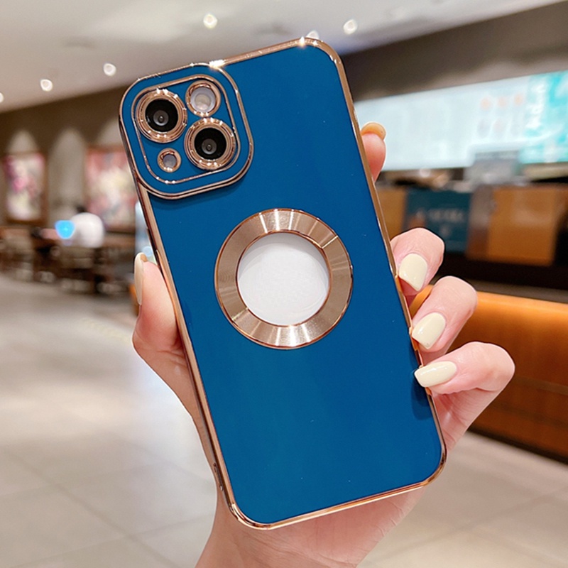 Ốp Điện Thoại Silicon Mềm Trong Suốt In Logo Sang Trọng Cho iPhone 13 12 Mini 11 Pro Max XR X XS 7 8 Plus