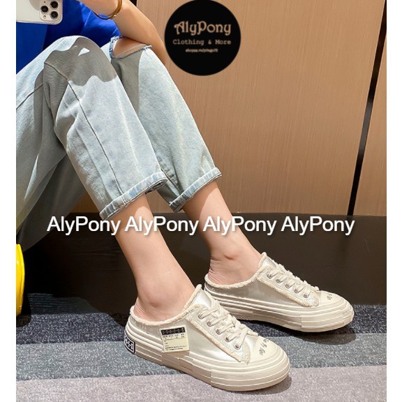 Giày Thể Thao Nữ AlyPony 2021 Xvessel Đế Gỗ Mẫu Mới - GXR