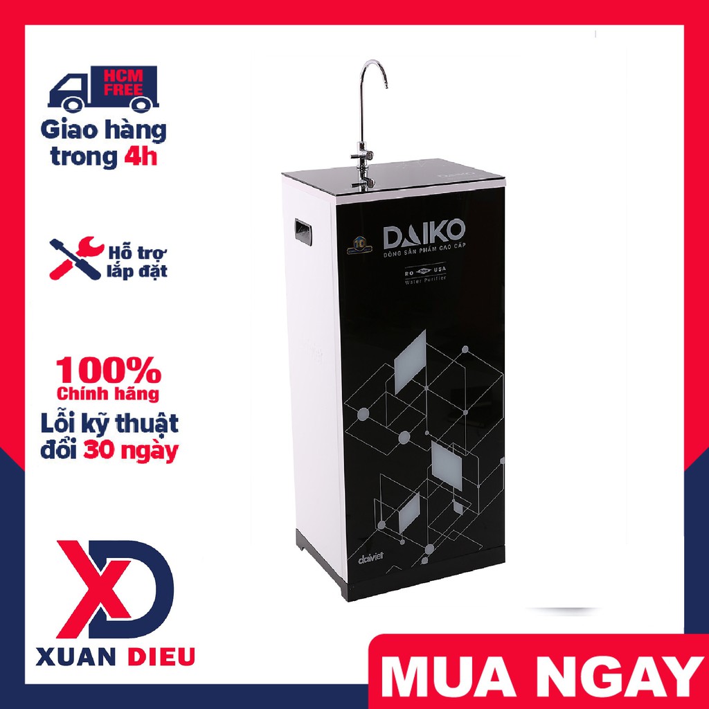 Máy lọc nước RO Daiko DAW-42010H 10 cấp màng lọc DOW - USA chuẩn nước uống trực tiếp, giao hàng miễn phí HCM