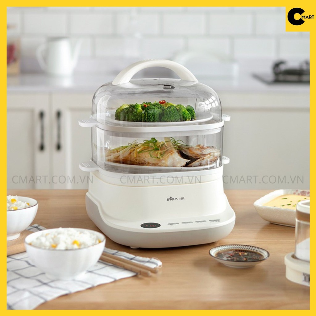Nồi Hấp Hai Tầng Bear DZG-C60A1 Chính Hãng Dung tích 6L [CMART.COM.VN]