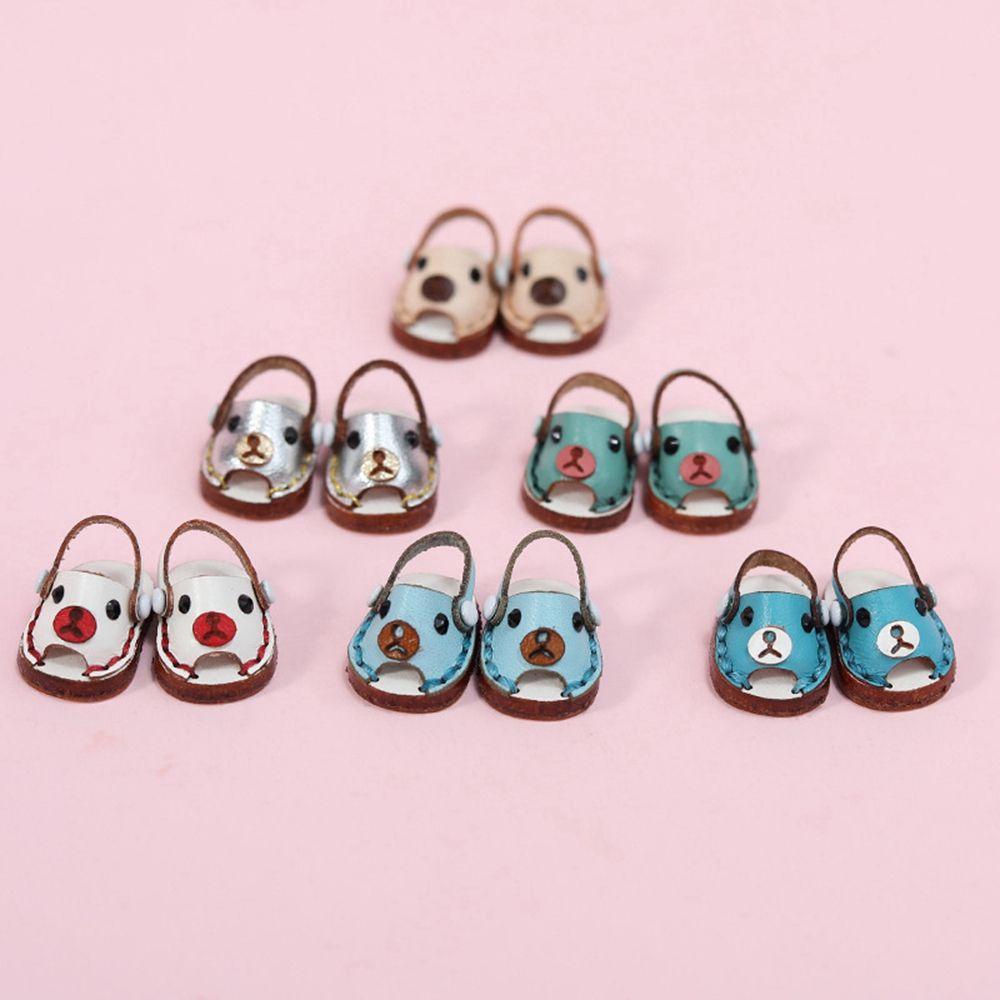 Giày Búp Bê Da Bò Handmade Dễ Thương, Tỉ Lệ 1: 12
